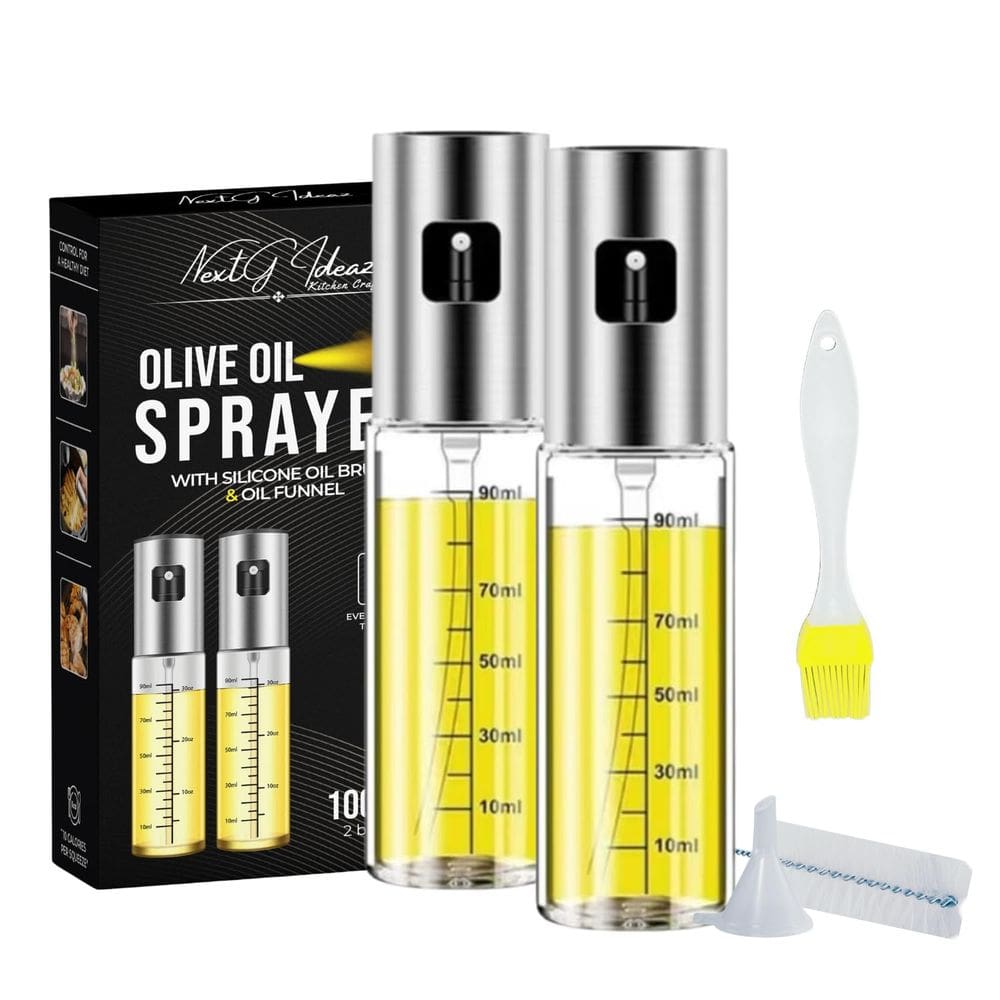 Pulverizador de óleo NextG Ideaz 2 garrafas de vidro transparente de 100mL