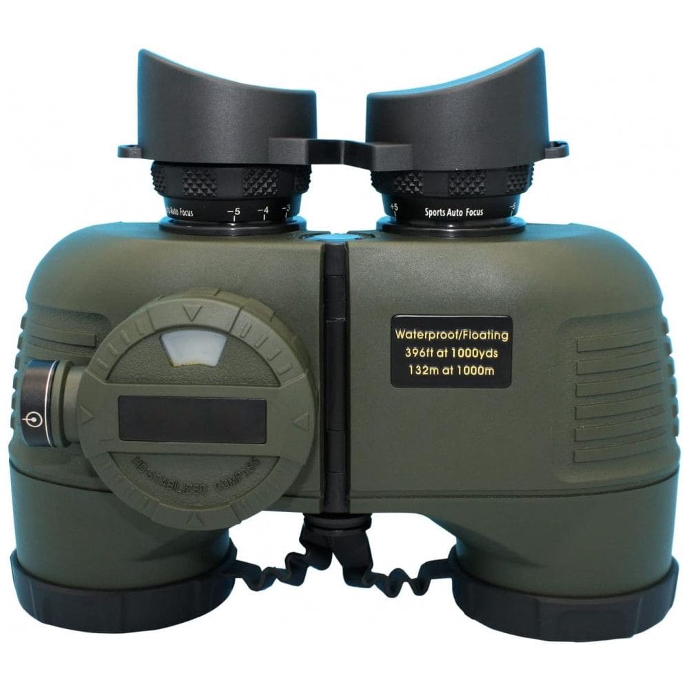 Binóculos Militar 7x50 HD para Adultos à Prova dágua com Bússola Telêmetro, HOOWAY, Verde