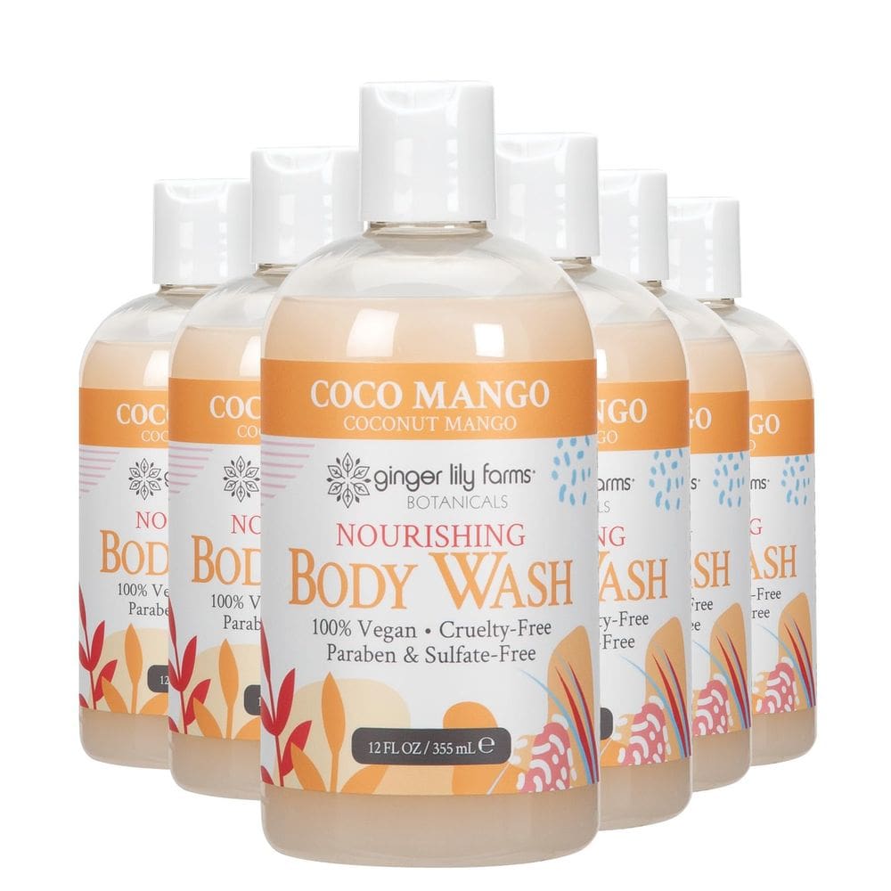 Sabonete líquido Ginger Lily Farms Botanicals Coco Mango 360ml x6
