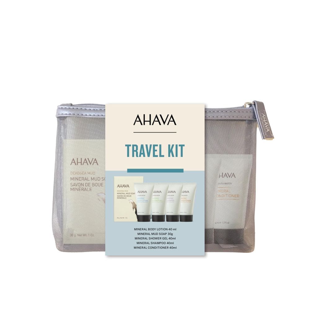 Kit de viagem AHAVA Dead Sea Mineral Body Lotion 40ml Gel de banho