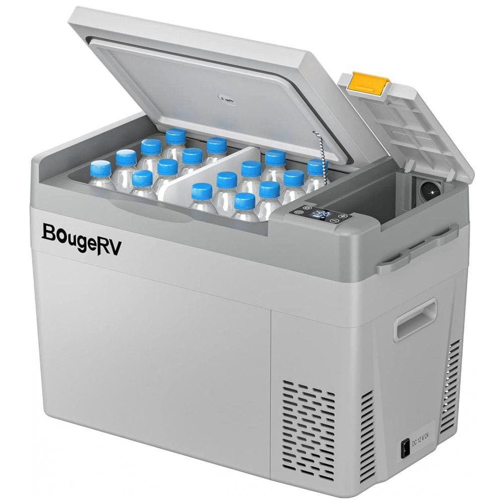 Cooler Elétrico Automotivo Portátil 30 Litros, BougeRV CRPRO30, Cinza