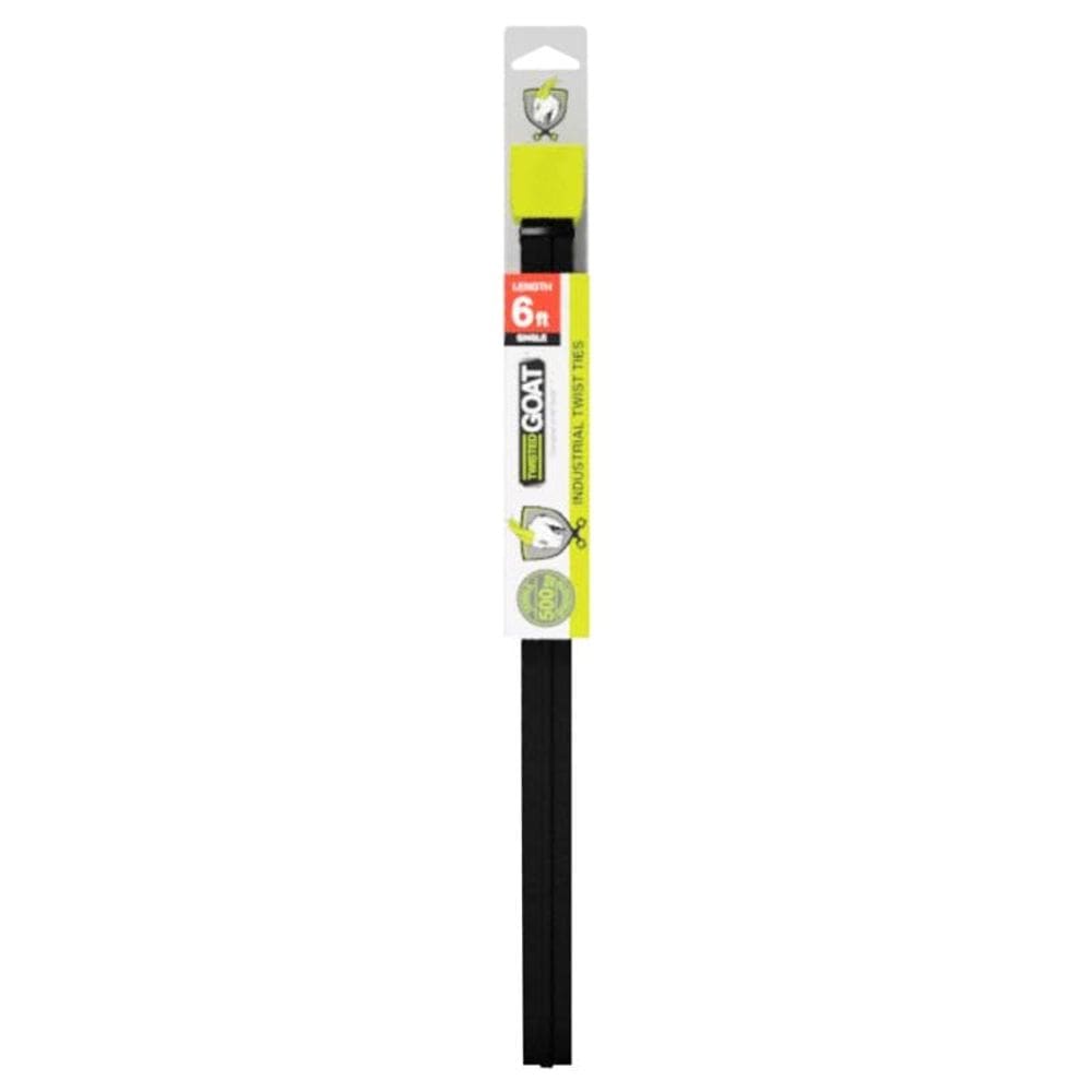 Gravata torcida de nylon preta com alça de carga, cabra torcida, 183 cm