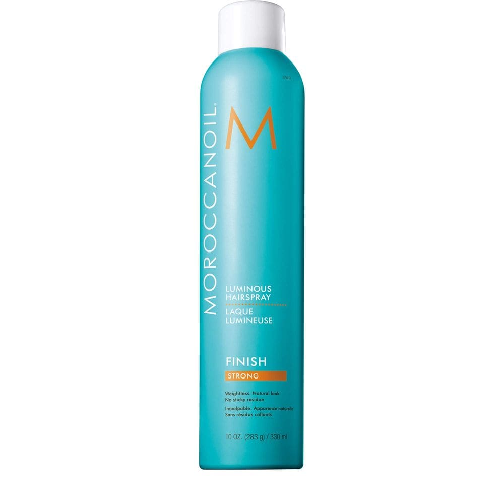 Spray de cabelo Moroccanoil Luminous Strong Hold 300 ml com óleo de argão