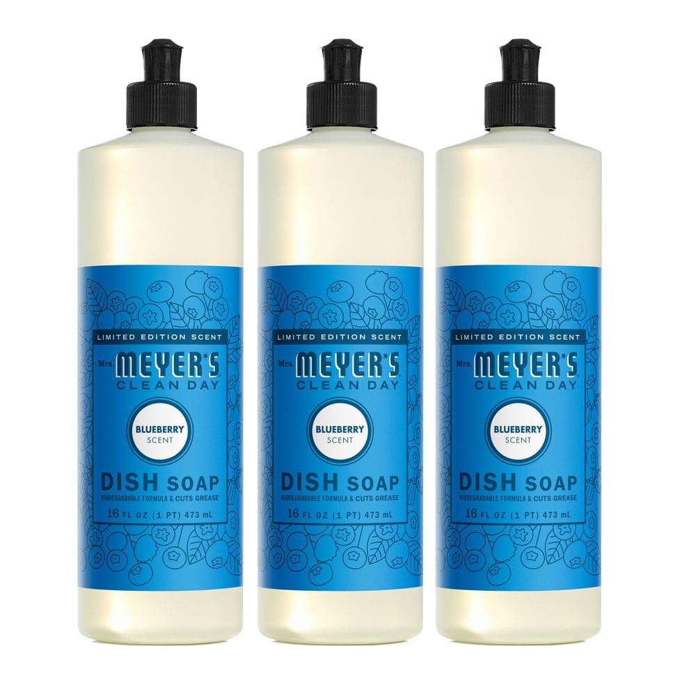 Sabonete líquido MRS. MEYER`S CLEAN DAY Blueberry 480 ml (pacote com 3)