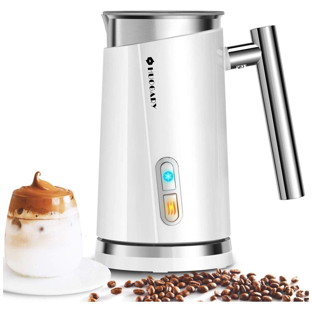 Espumador de Leite Elétrico 295 mL com Função de Manter Aquecido, 110V, Huogary, Branco