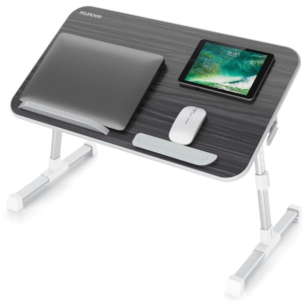 Mesa cama para laptop, suporte para cama ajustável, escuro, NEARPOW 8541561874, Cinza escuro