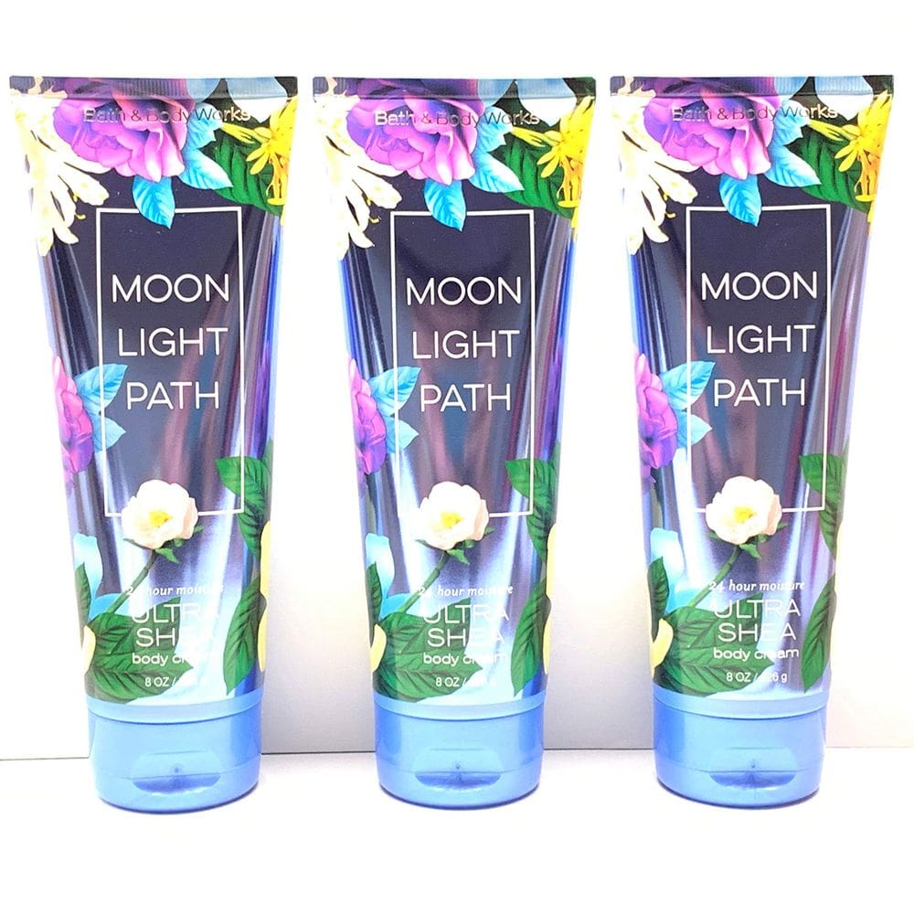 Creme corporal Bath & Body Works Moonlight Path 240 ml x 3