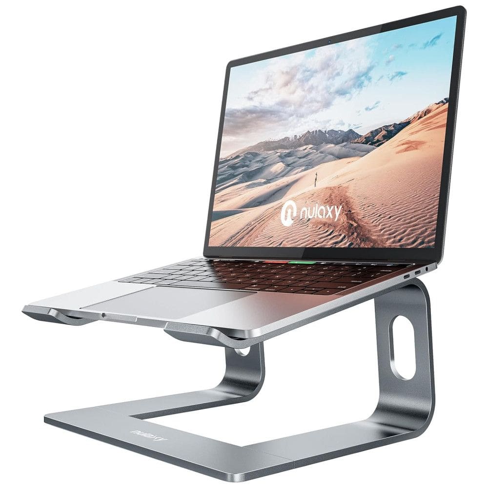 Suporte Ergonômico Laptop Nulaxy Ajustável Dobrável 25, 40cm Cinza