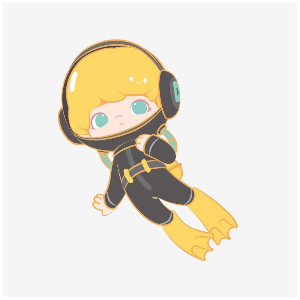 Imã de Geladeira da Série Aquarium GiftDIMOO Aquanaut da Pop Mart