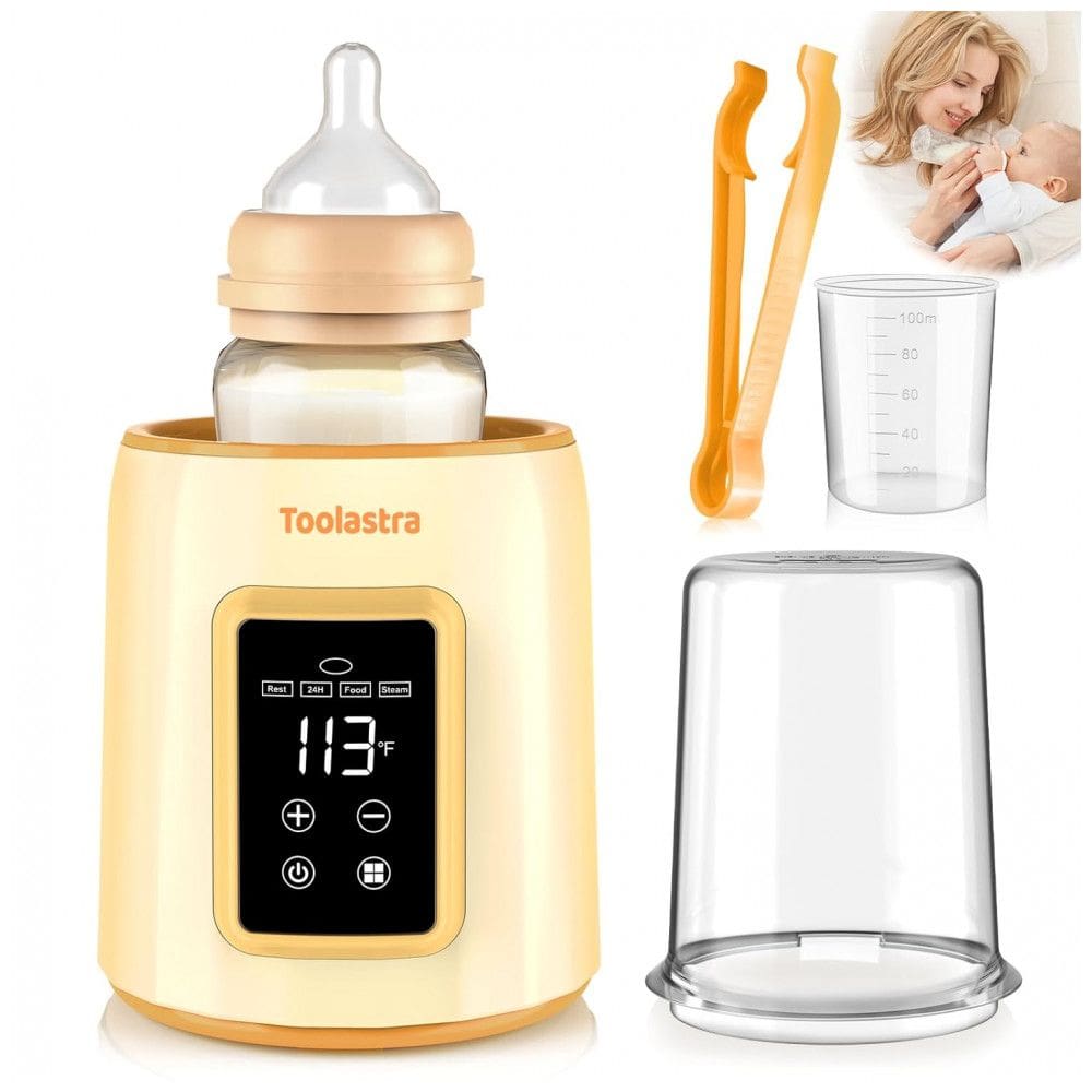 Aquecedor de Mamadeira Toolastra, Aquecimento Rápido para Leite com Controle Preciso de Temperatura, Desligamento Automático, Livre de BPA -