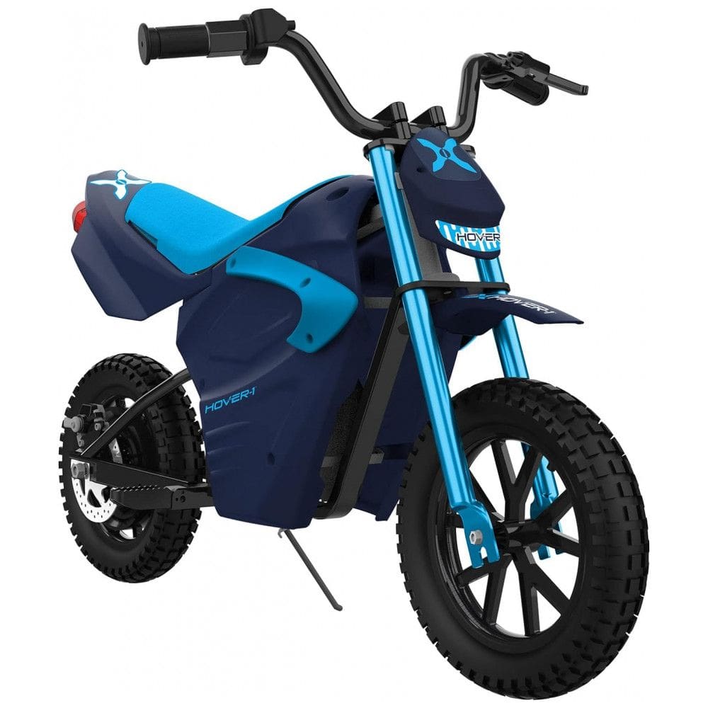 Moto Elétrica Infantil para Trilha a Bateria 24V até 14 km, h 250W Idade Rec 13 Anos, Hover, Azul
