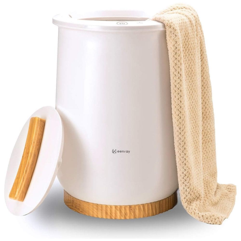 Aquecedor de Toalha Elétrico até 2 Toalhas com Desligamento Automático, 110V, Keenray CL1, Branca Neve