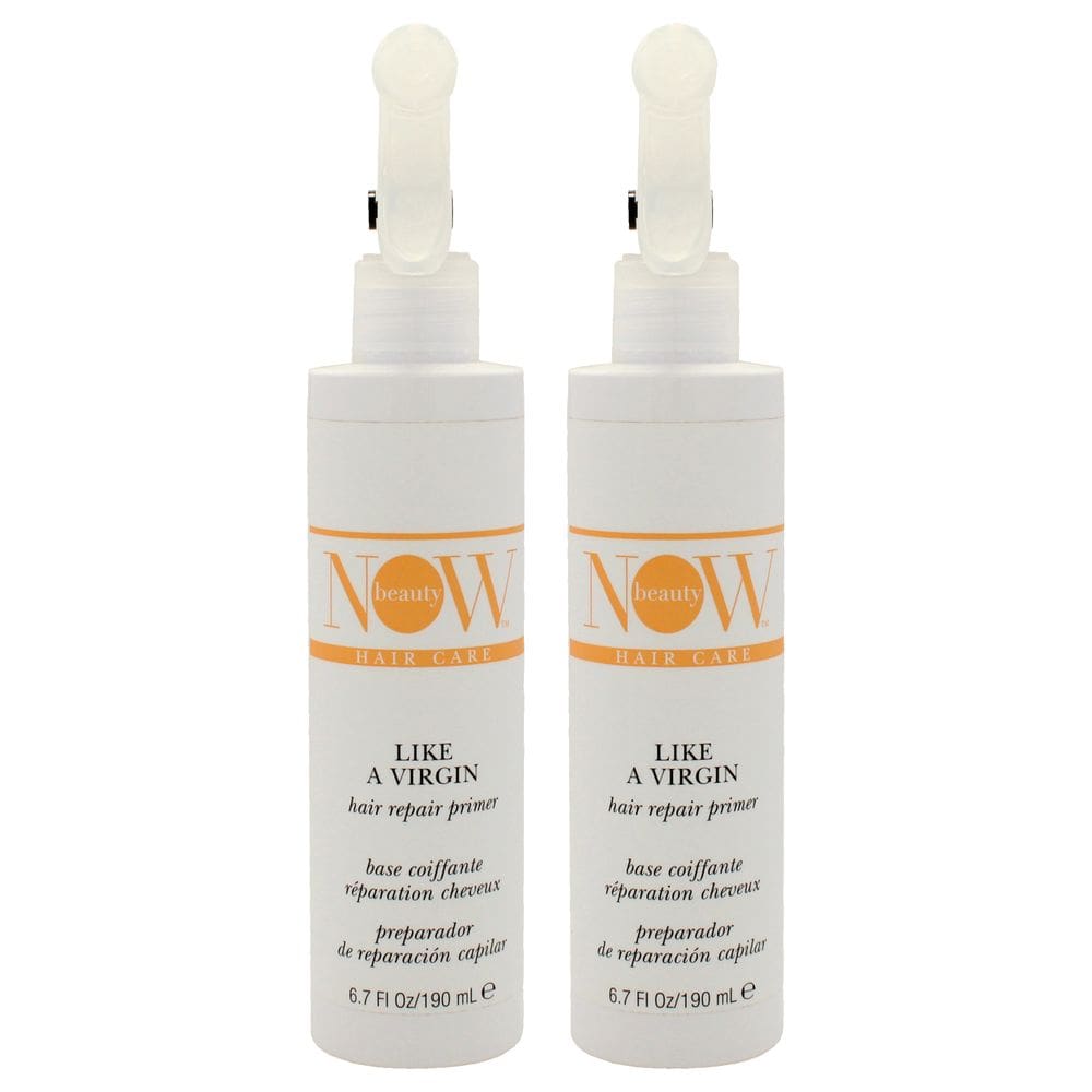 Primer reparador de cabelo NOW Beauty Like a Virgin, pacote com 2