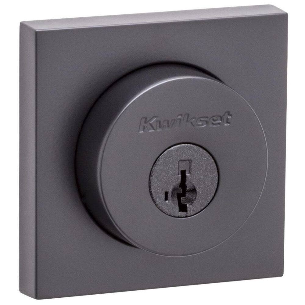 Fechadura SmartKey Deadbolt Kwikset 159 com chave em ambos os lados