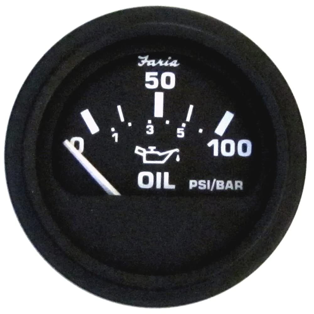 Medidor de pressão de óleo Faria Beede Instruments Euro 100 PSI