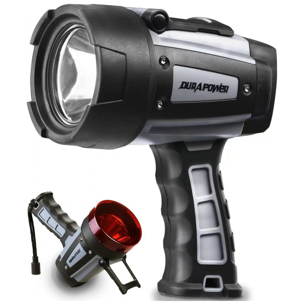 Lanterna LED Recarregável, á Prova Dágua IP678 e 10.000 Lúmens, Durapower, Preta
