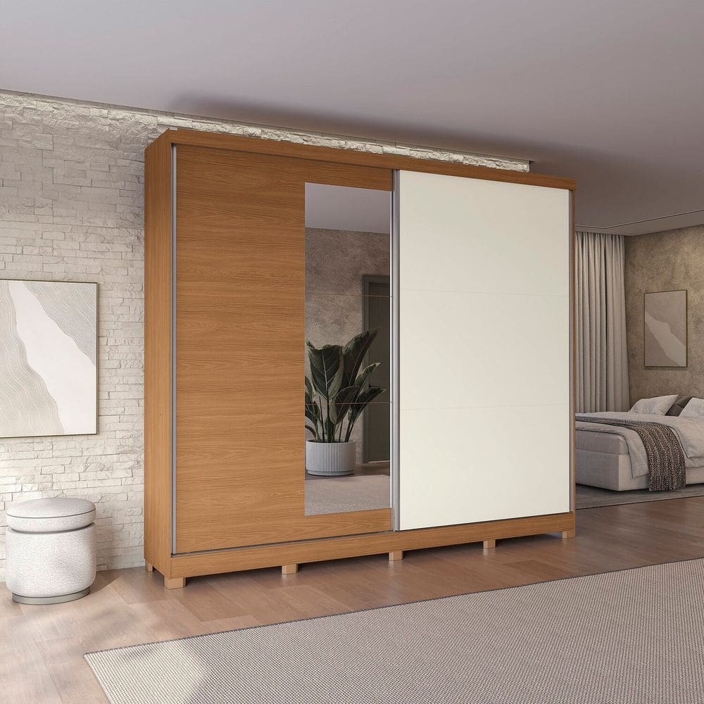 MP - Guarda roupa 2 Portas de Correr e 4 Gave