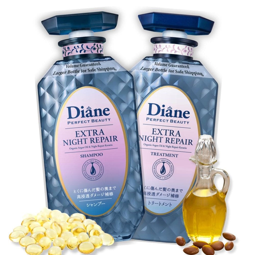 Conjunto de shampoo e condicionador Moist Diane EXTRA NIGHT REPAIR