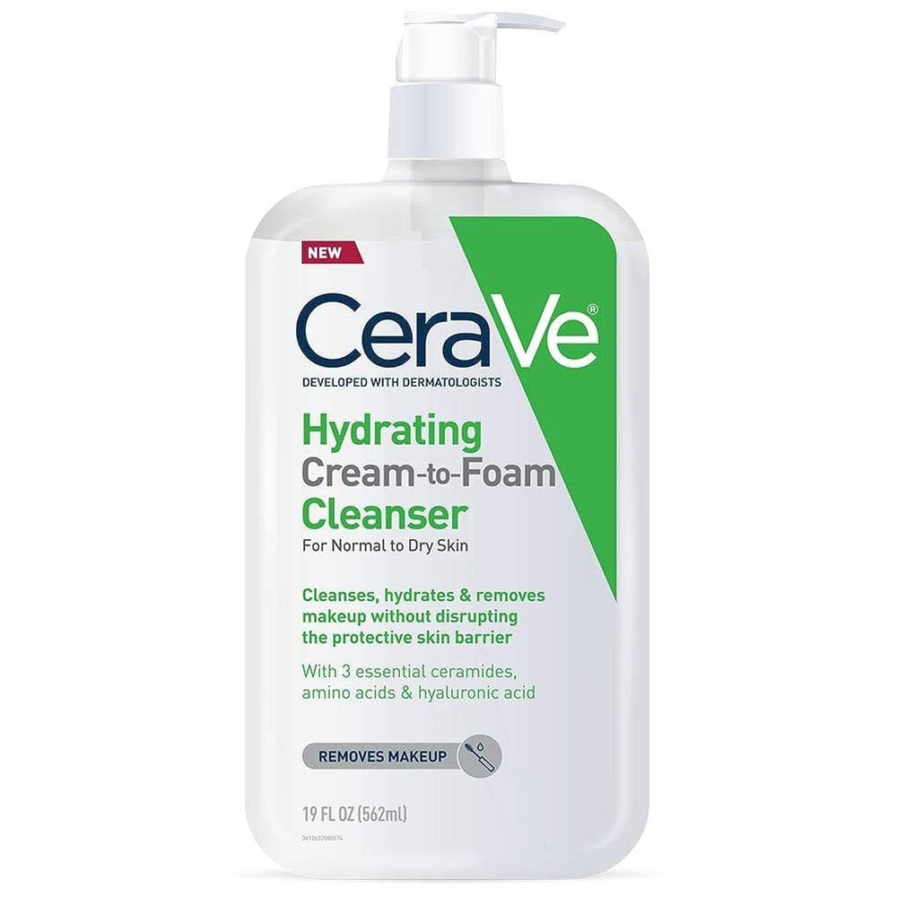 Limpador CeraVe Creme Hidratante para Espuma 560mL com Ácido Hialurônico