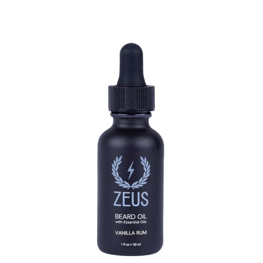 Óleo de barba ZEUS Natural Premium Condicionador de 30 ml de rum de baunilha
