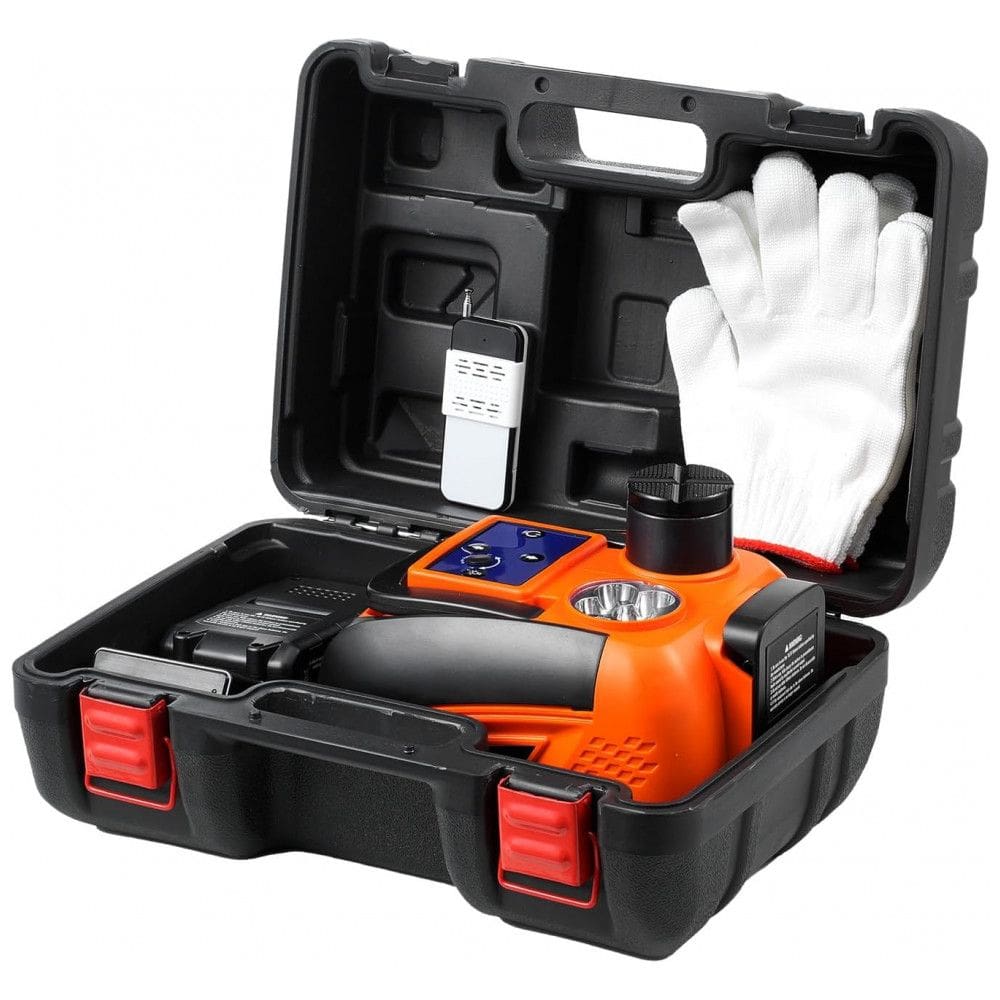 Macaco Elétrico VEVOR 5 Toneladas, Controle sem Fio, Iluminação LED, Gama de Elevação de 135-360mm para Reparo de SUV, MPV, Sedan e Caminhão