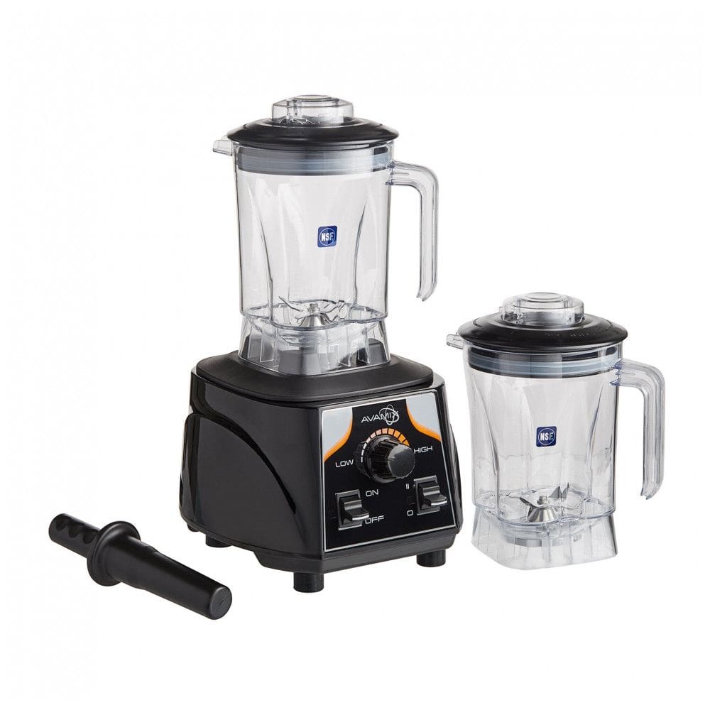 Liquidificador Industrial AvaMix BX1000V2J 3,55 cv com Controle de Alternância, Velocidade Variável e 2 Recipientes de 1,4 Litros Tritan