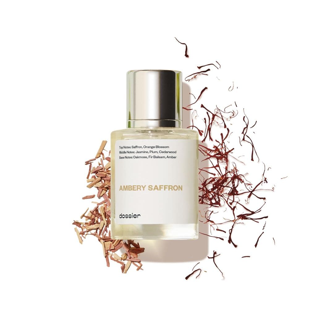 Dossiê de perfume Ambery Saffron Eau de Parfum 50 ml vegano unissex