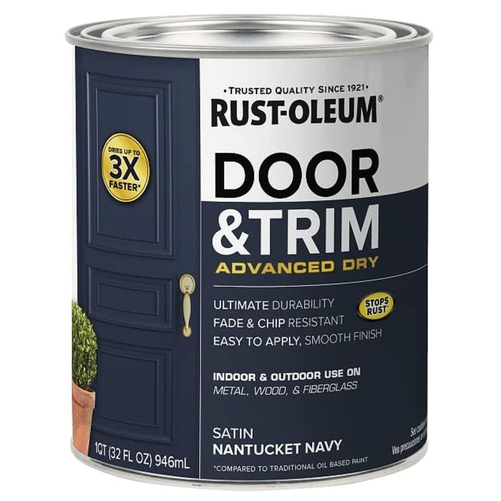 Pintura Rust-Oleum 369386 para Puertas y Molduras Cuarto Satinado Navy