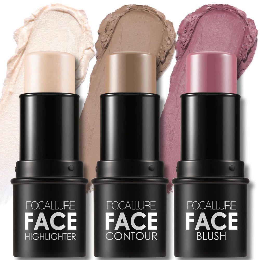 Kit de maquiagem Contour FOCALLURE Cream com Highlighter Bronzer Blush