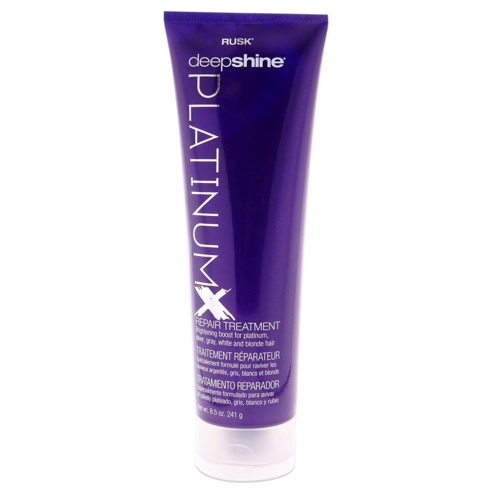 Tratamento reparador RUSK Deepshine PlatinumX 250ml para cabelo