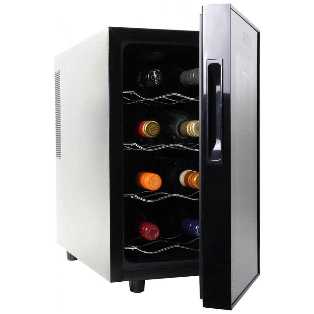 Koolatron 8 Garrafas Adegas Termoelétrica, Preta, Adega de Vinho 23L, Suporte de Vinhos Tinto, Branco e Espumante para Cozinha Pequena