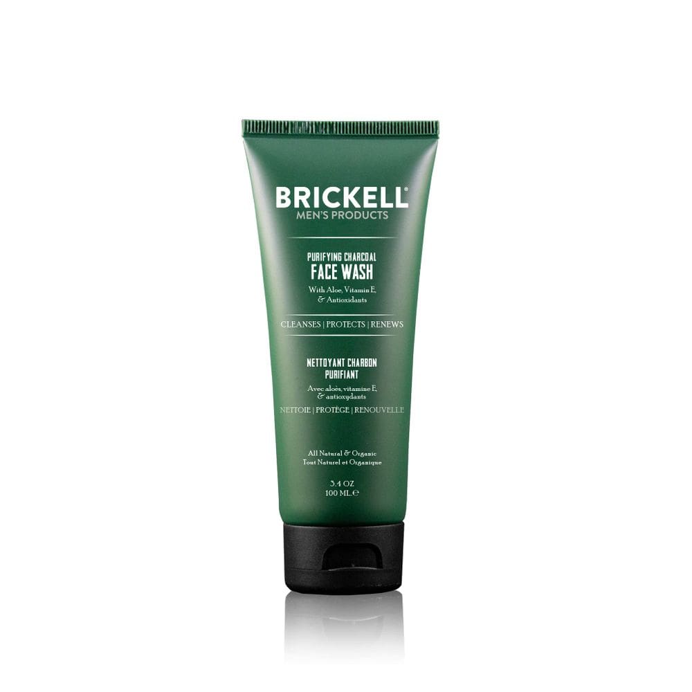 Sabonete facial Brickell Masculino Purificante de Carvão Purificante 100mL para Homens