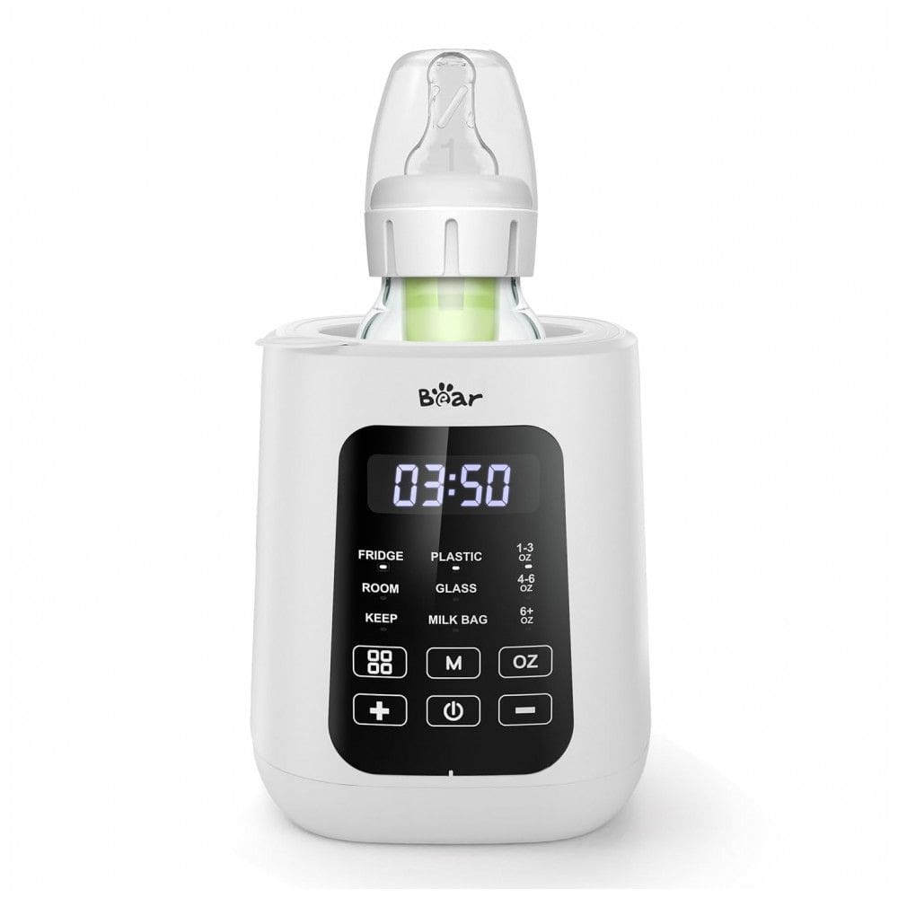 Aquecedor de Mamadeira Bear, Aquecimento Rápido para Leite Materno e Fórmula para Recém-Nascidos, Controle de Tempo e Temperatura,
