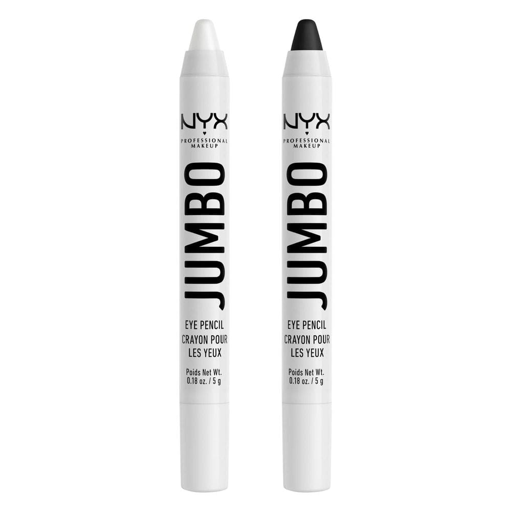 Bastão de sombra e lápis delineador de olhos NYX Jumbo Eye Pencil, pacote com 2