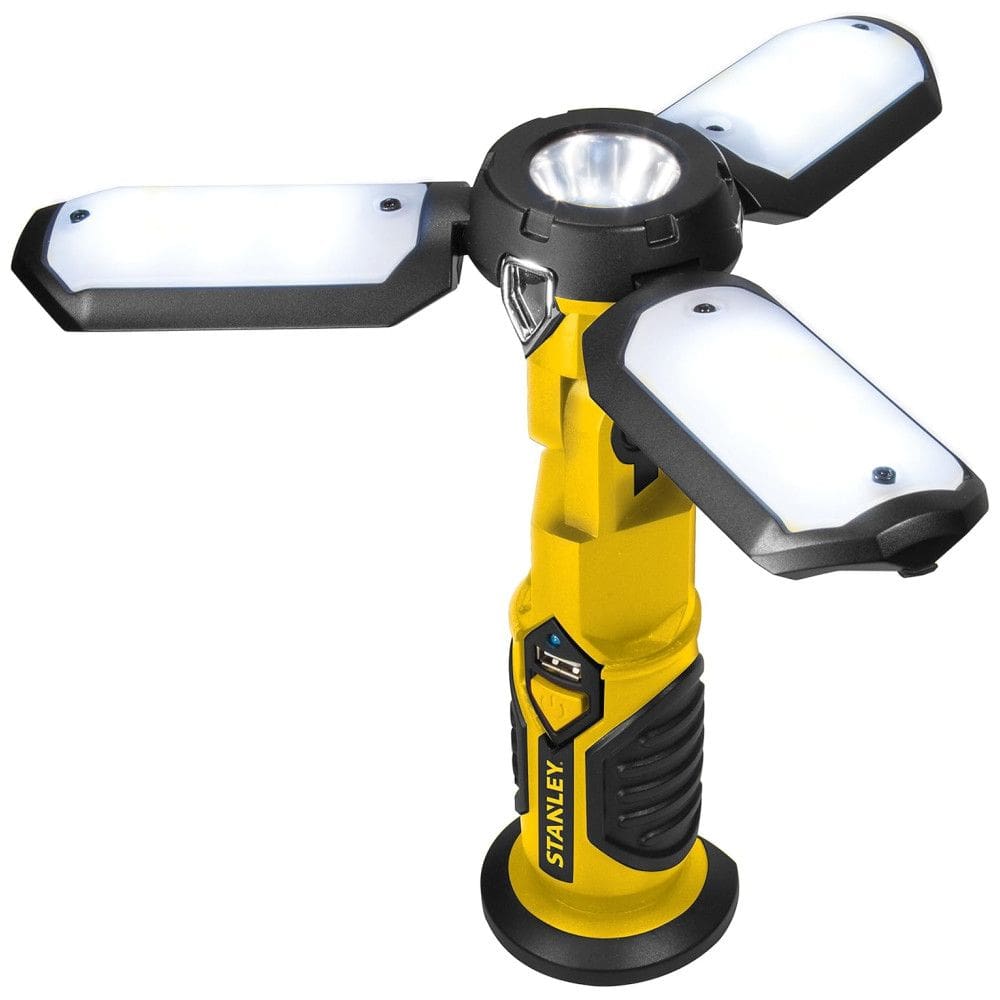SAS, Lanterna Led, 300 lumens, com carregador de energia USB, 110 V, STANLEY SAS, Amarelo