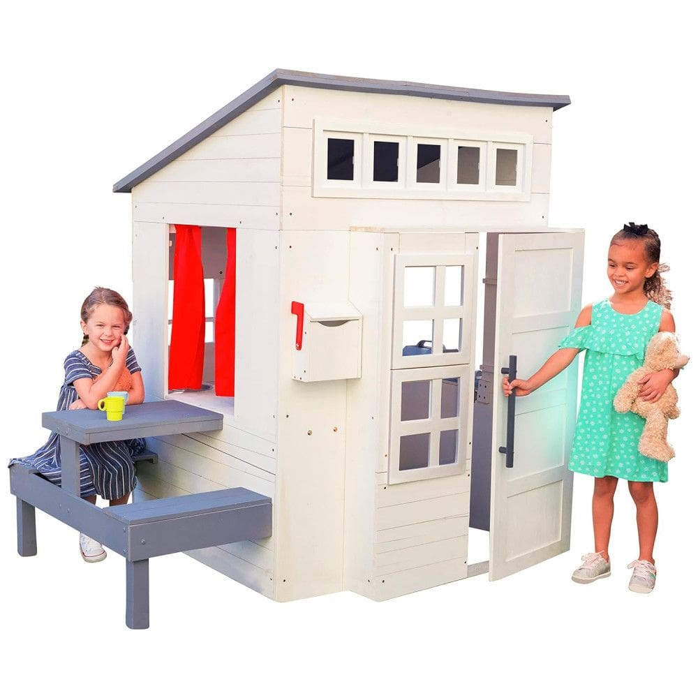 Casinha Infantil Interativa para Crianças de 3 a 10 Anos, KidKraft, Branca