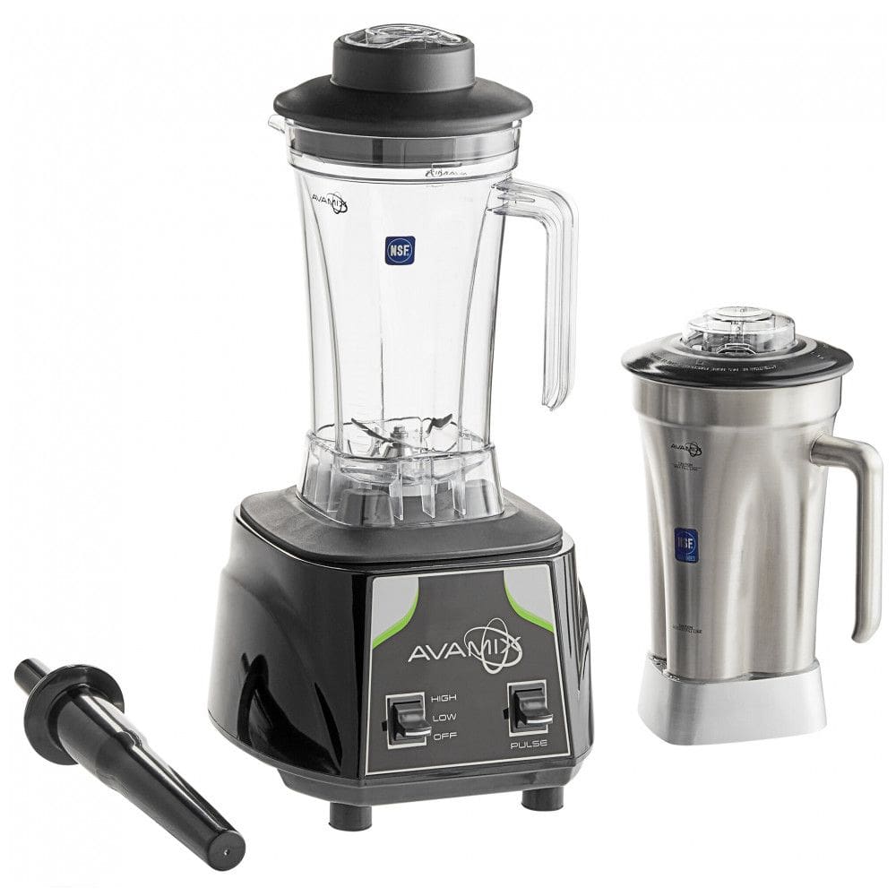 Liquidificador Industrial AvaMix BX2000TS 3,55 cv com Controle de Alternância, Jarra de Aço Inoxidável de 1,89 Litros e Jarra de Plástico