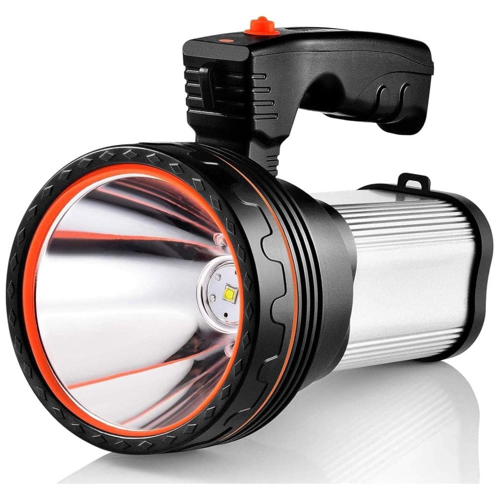 Lanterna LED Recarregável, á Prova Dágua IPX45 e 8.600 Lúmens, CSNDICE, Prata