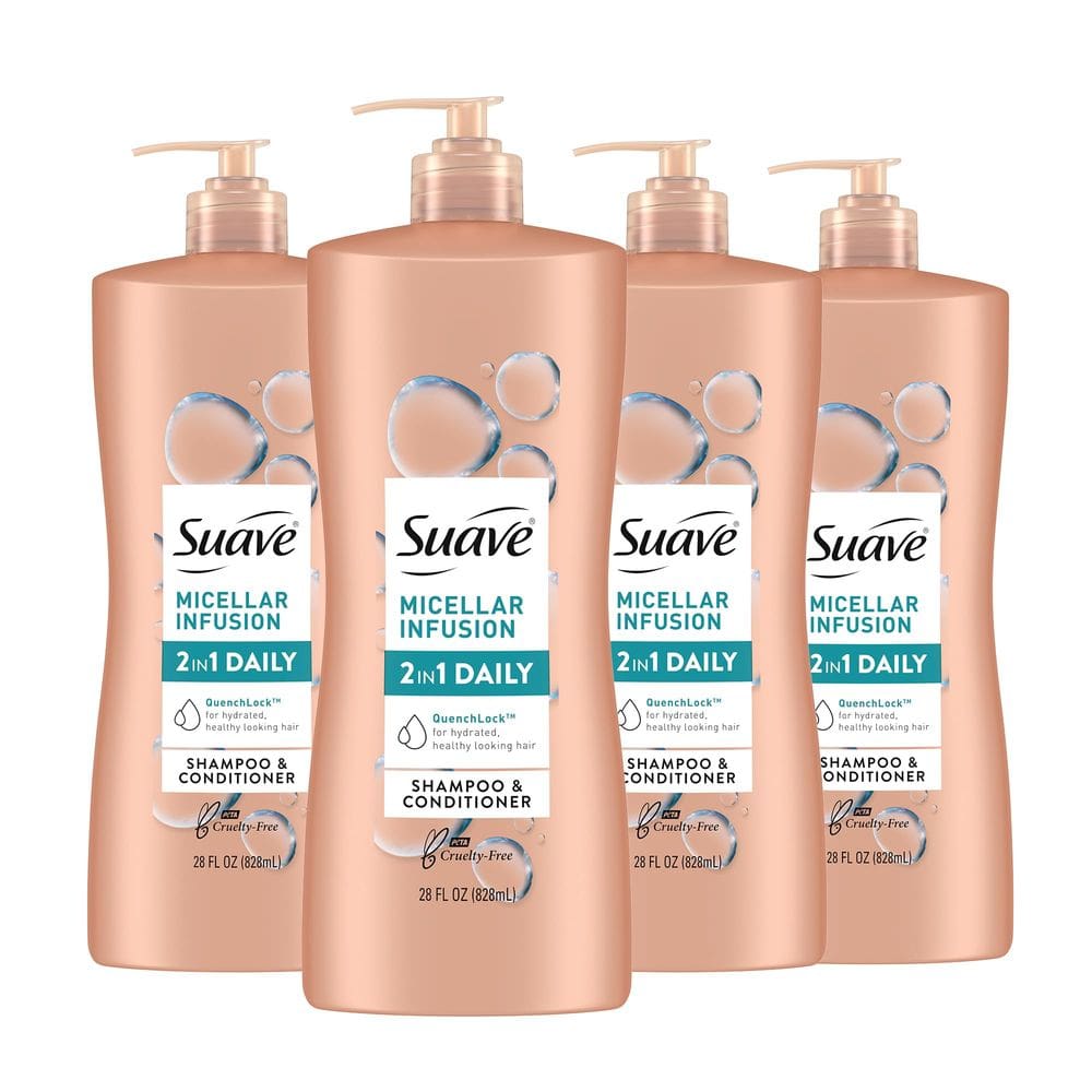 Shampoo e condicionador Suave Micellar Infusion 2 em 1 800mL