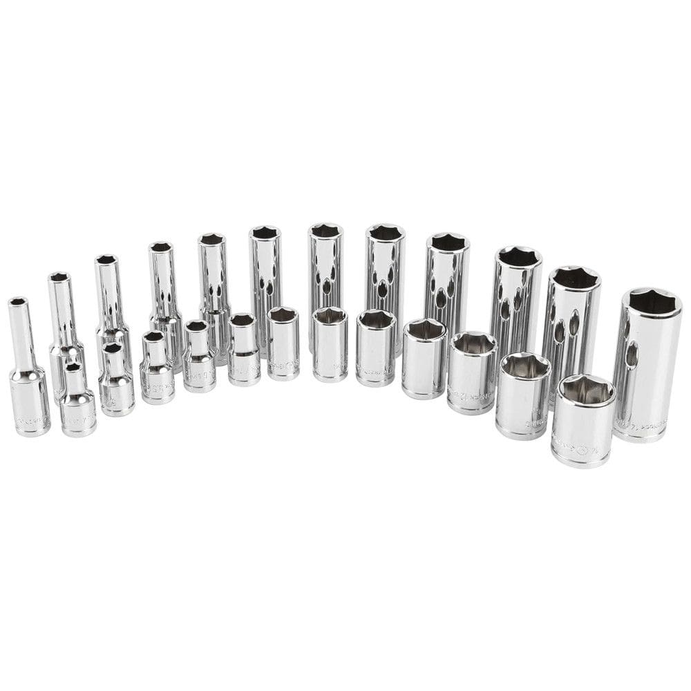 Ferramenta Automotiva Conjunto de Soquetes Métricos 1, 4 22 Peças, GREAT NECK 18622, Vermelho