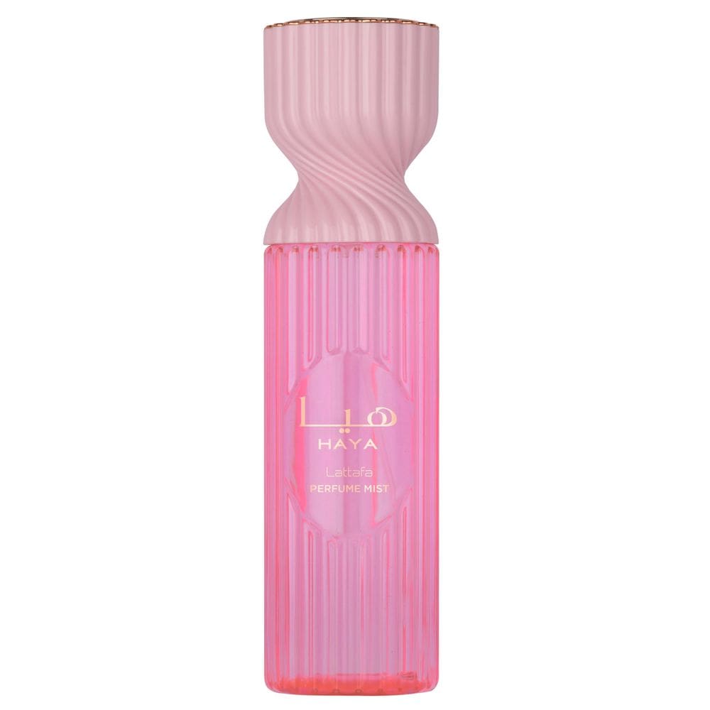 Névoa de perfume Lattafa Haya 250 ml de aroma de champanhe rosa