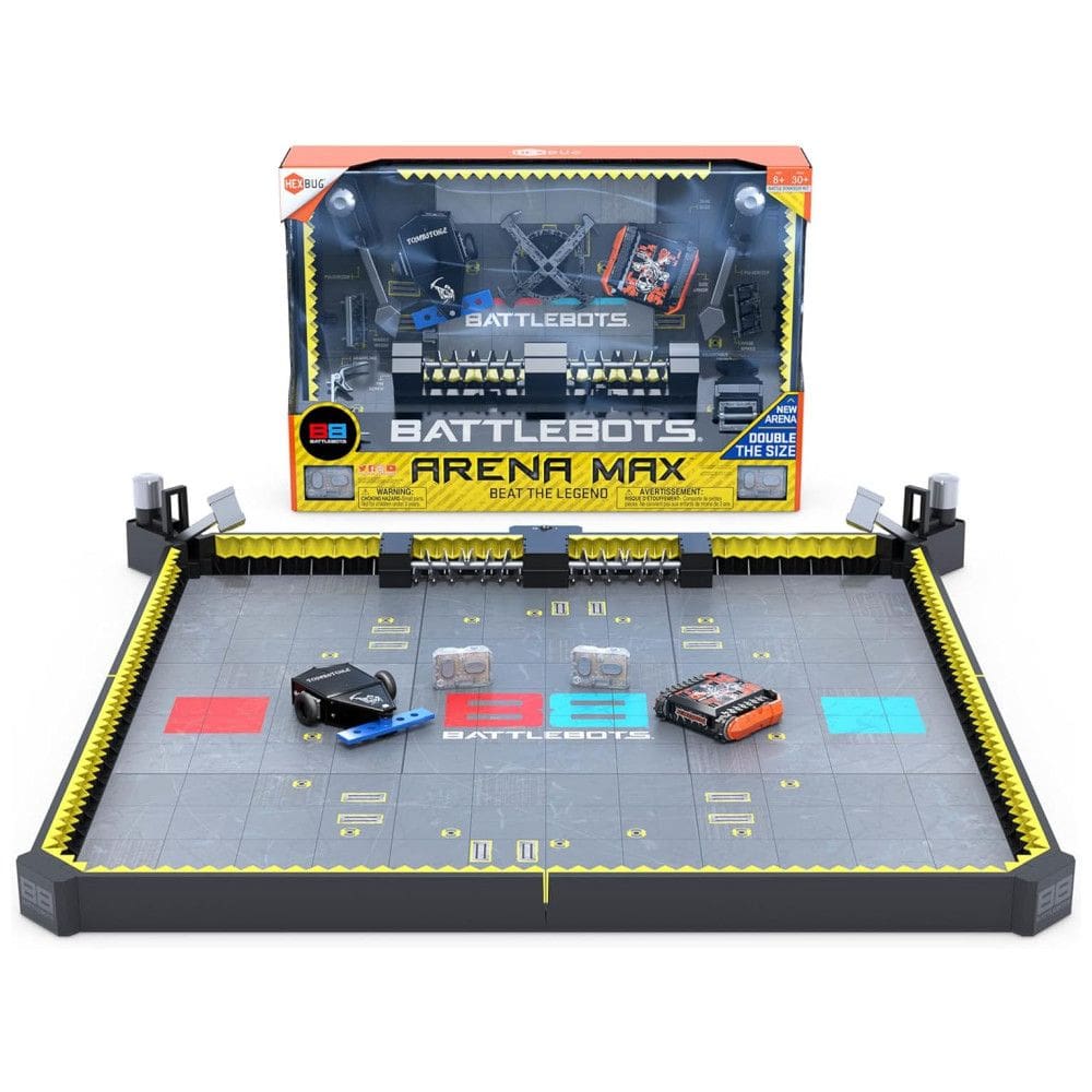 Jogo de Tabuleiro de Robôs Multijogador para Crianças de 8 Anos ou Mais, HEXBUG Arena Max, Preto