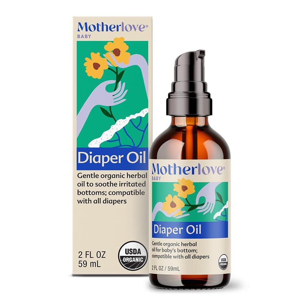 Óleo de fralda Motherlove Soothing Vegan Diaper Rash 60 ml