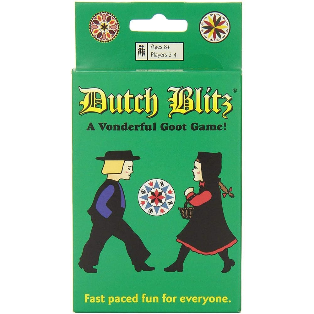 Jogo de cartas Dutch Blitz Fast Paced para 2-4 jogadores com mais de 8 anos