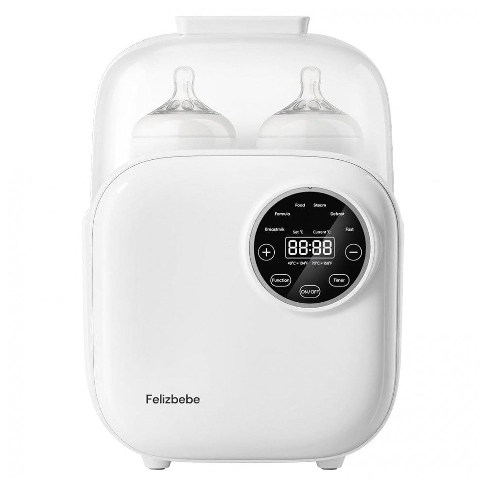 Aquecedor de Mamadeira para Bebê, Felizbebe 10 em 1 para Todos os Tipos de Mamadeiras, Corpo Removível para Limpeza Fácil, Controle Preciso