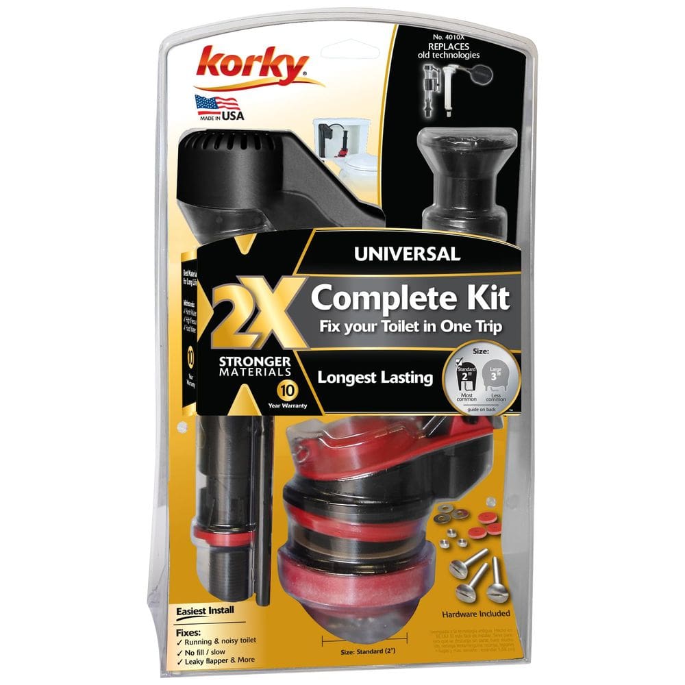 Kit de reparo de banheiro Korky 4010XP 2X Long-Life Standard 5cm