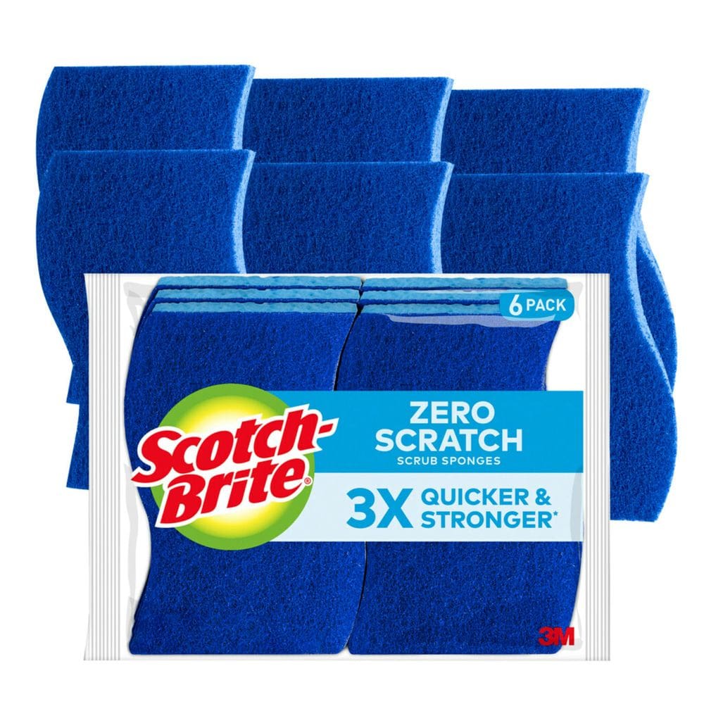 Esponjas de limpeza Scotch-Brite Zero Scratch 6 Esponjas de cozinha