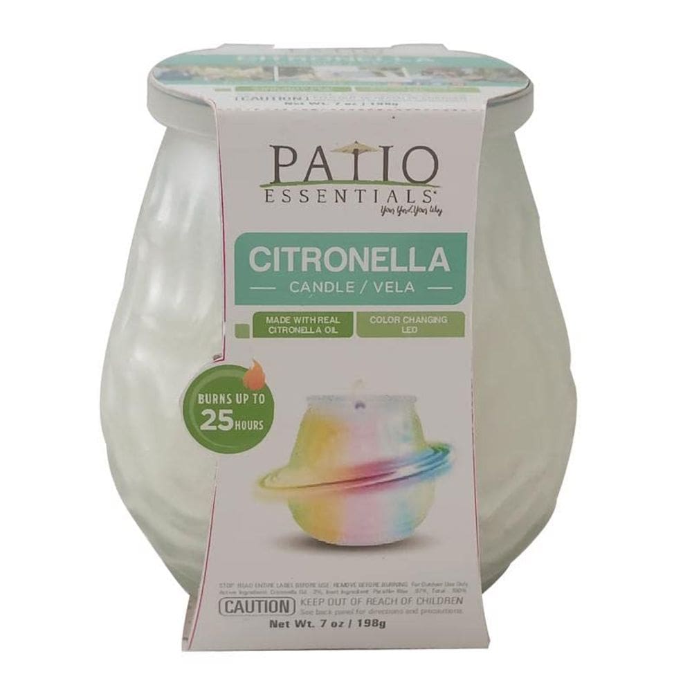 Vela de citronela SHANGHAI DAISY LLC Colorchange 198g