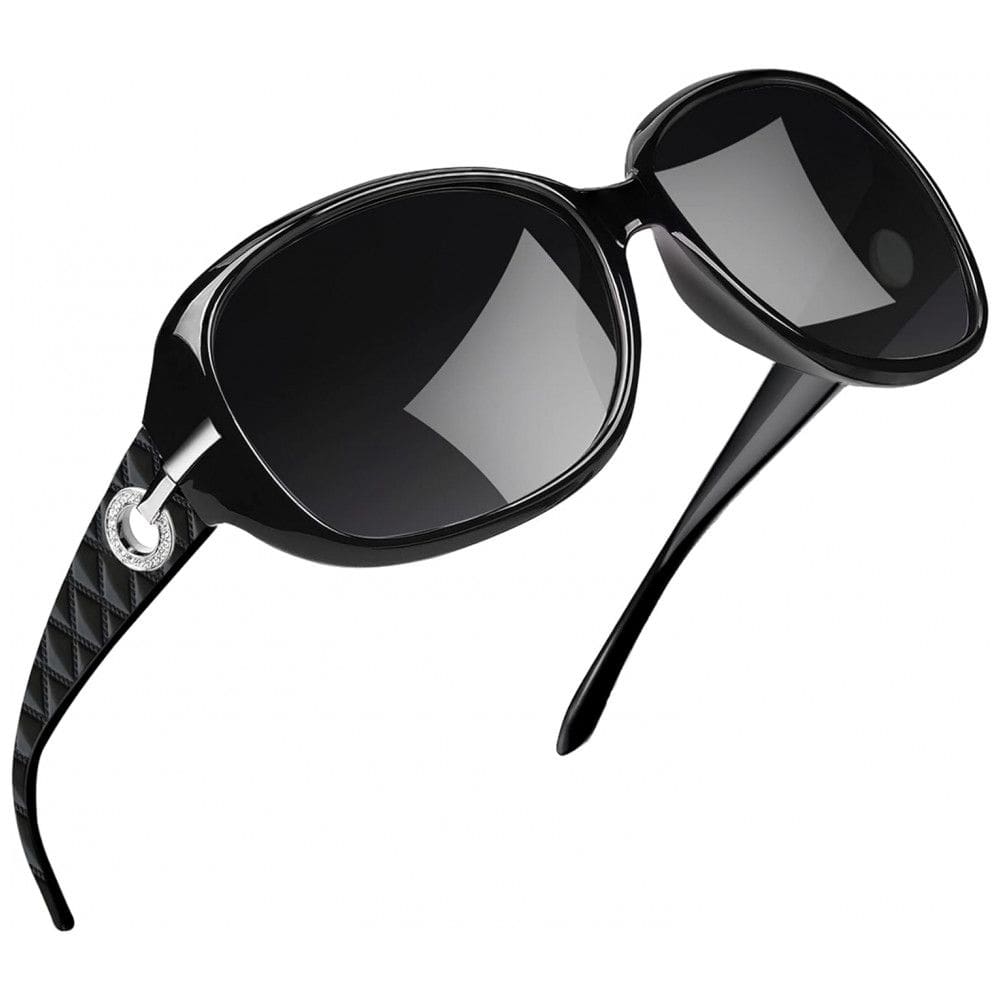 Óculos de Sol Feminino com Proteção UV, Joopin A01, Preto