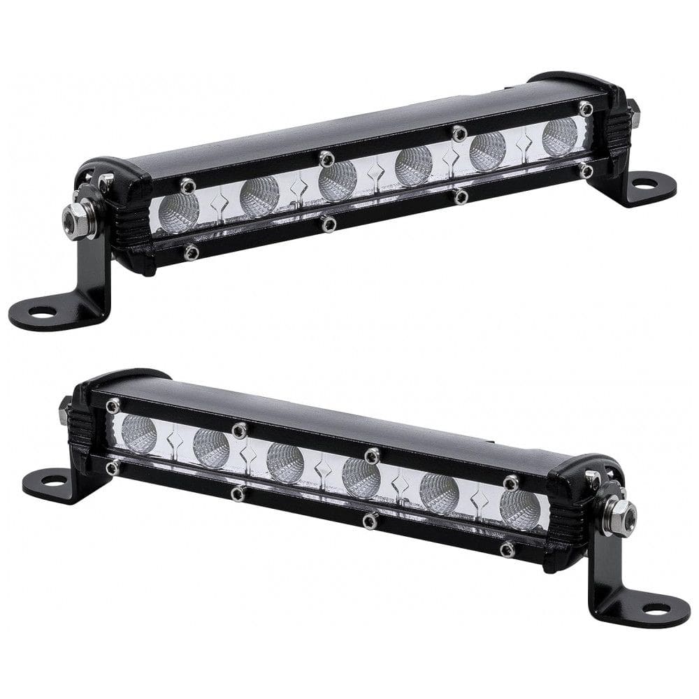 Barra de Luz LED Off Road com 1530 Lúmens a Prova dÁgua IP68 12V 24V 18W, 2Un, ST, Preto